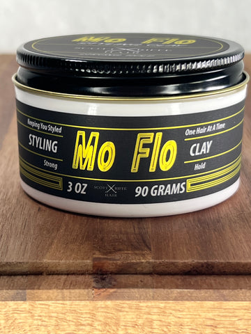 Mo Flo (Metallic) Label Styling Clay Pomade
